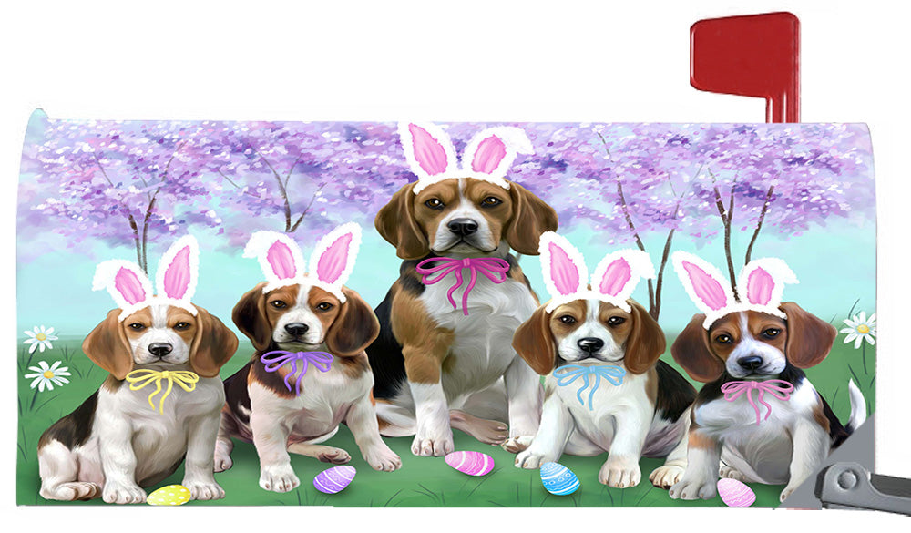 Easter Holidays Beagle Dogs Magnetic Mailbox Cover MBC48375