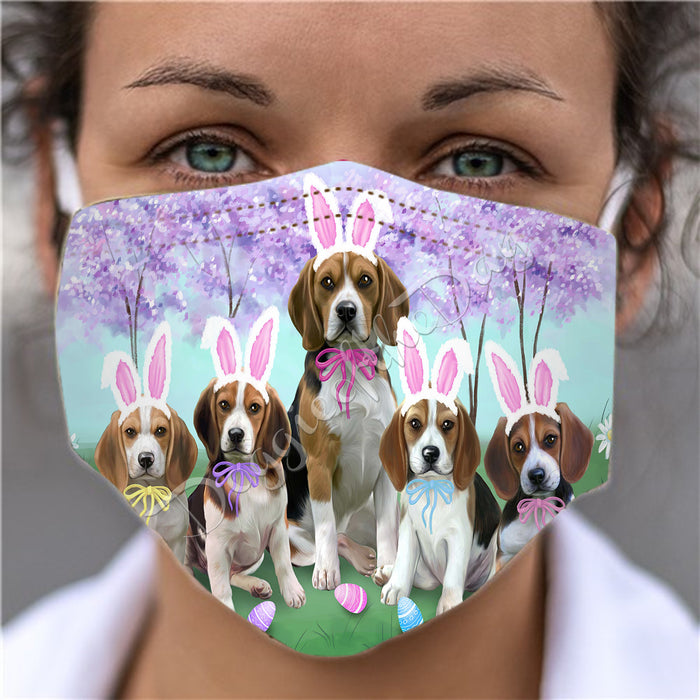 Easter Holiday Beagle Dogs Face Mask FM49573