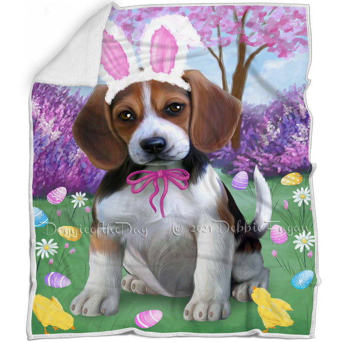 Beagle Dog Easter Holiday Blanket BLNKT57009
