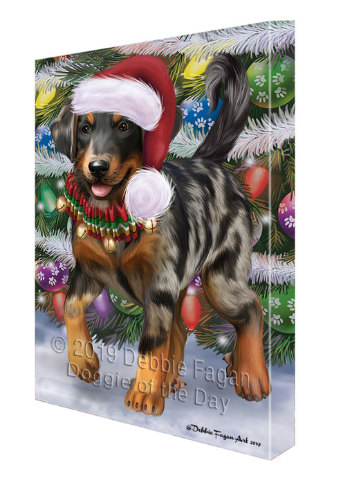 Trotting in the Snow Beauceron Dog Canvas Print Wall Art Décor CVS141461