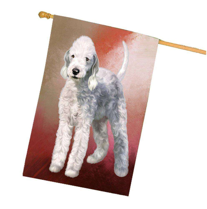 Bedlington Terrier Dog House Flag