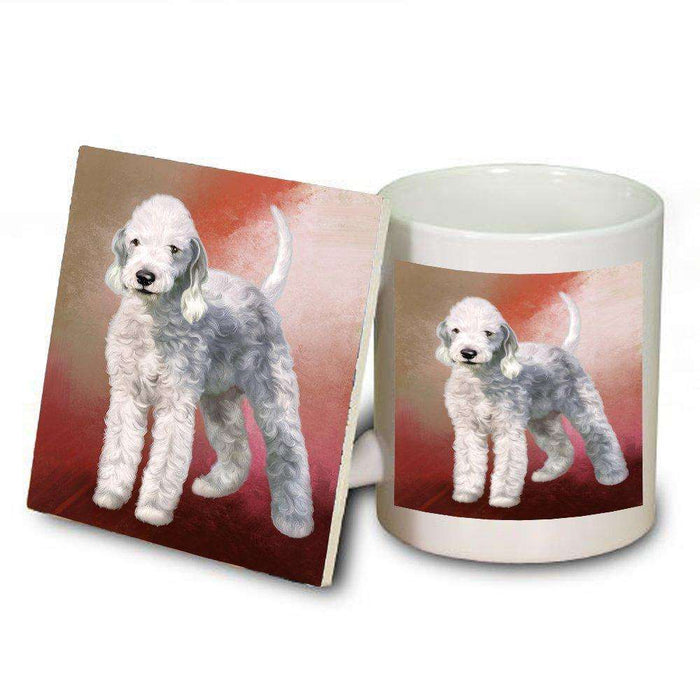 Bedlington Terrier Dog Mug and Coaster Set