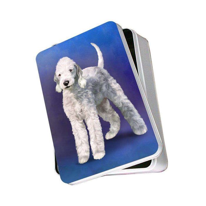 Bedlington Terrier Dog Photo Storage Tin