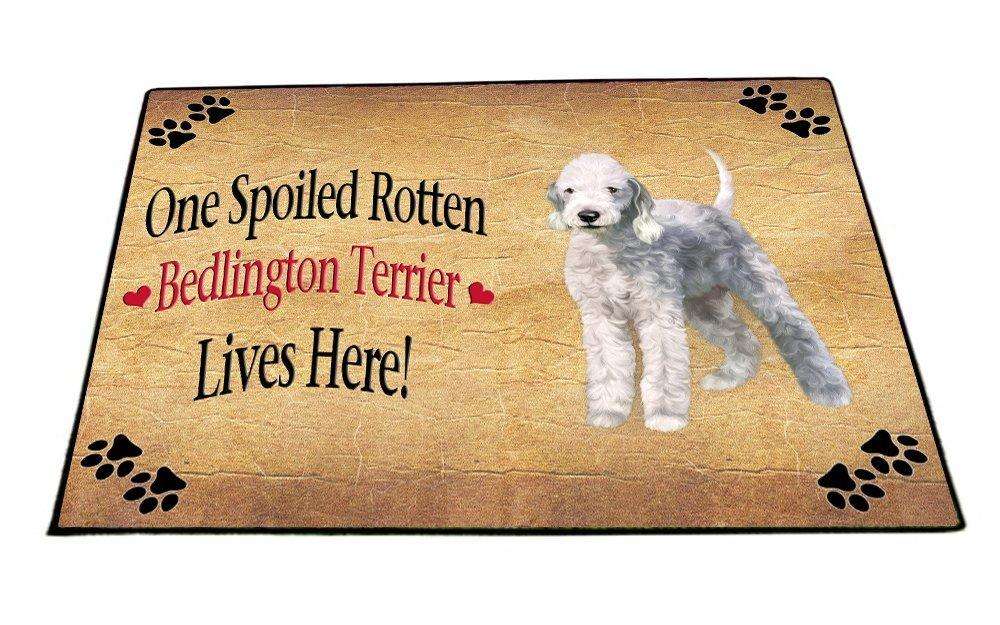 Bedlington Terrier Spoiled Rotten Dog Indoor/Outdoor Floormat