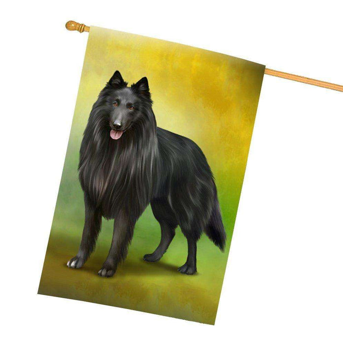 Belgian Shepherd Dog All Weather House Flag