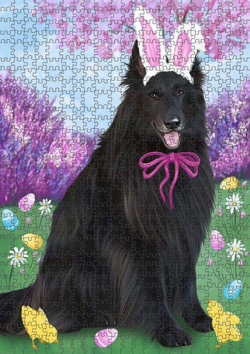 Belgian Shepherd Dog Easter Holiday Puzzle with Photo Tin PUZL50181
