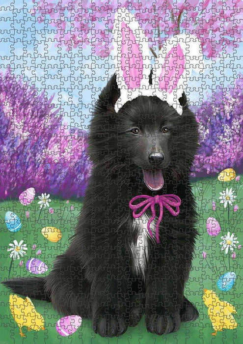 Belgian Shepherd Dog Easter Holiday Puzzle with Photo Tin PUZL50184