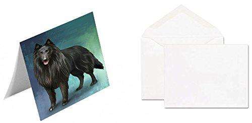 Belgian Shepherd Dog Handmade Artwork Assorted Pets Greeting Cards and Note Cards with Envelopes for All Occasions and Holiday Seasons