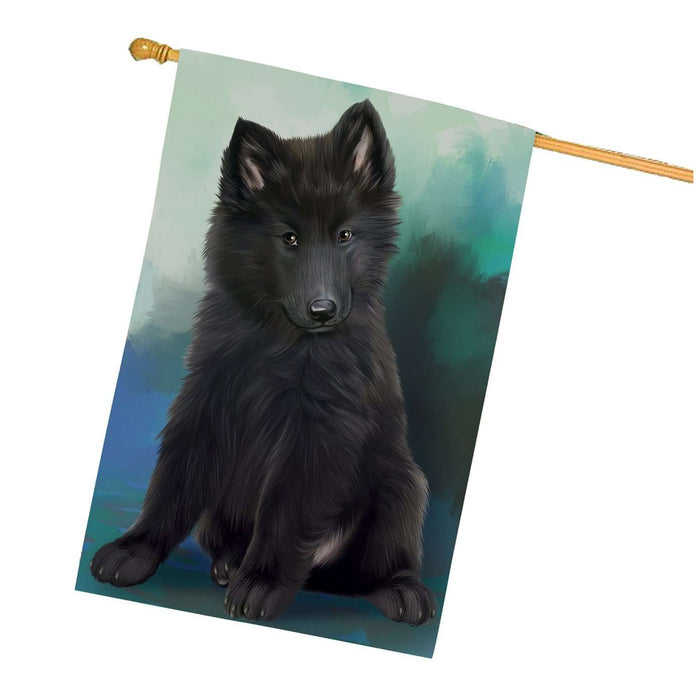 Belgian Shepherd Dog House Flag