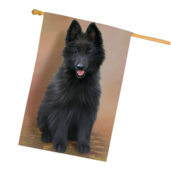 Belgian Shepherd Dog House Flag