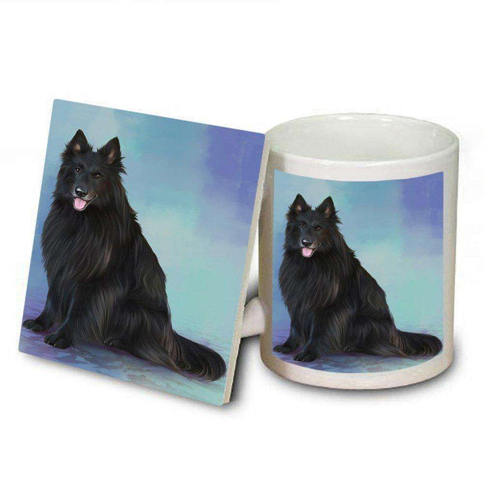 Belgian Shepherd Dog Mug and Coaster Set