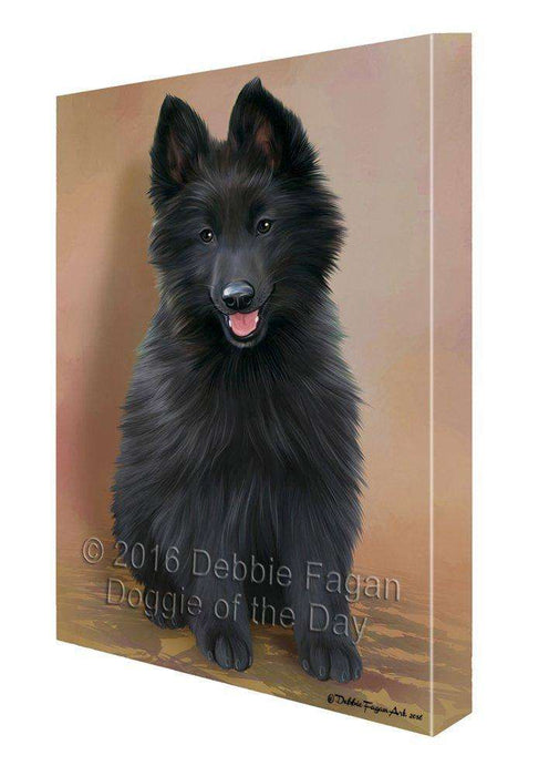 Belgian Shepherd Dog Painting Printed on Canvas Wall Art