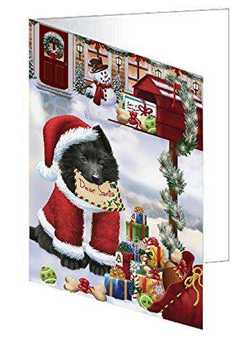 Belgian Shepherds Dear Santa Letter Christmas Holiday Mailbox Dog Handmade Artwork Assorted Pets Greeting Cards and Note Cards with Envelopes for All Occasions and Holiday Seasons