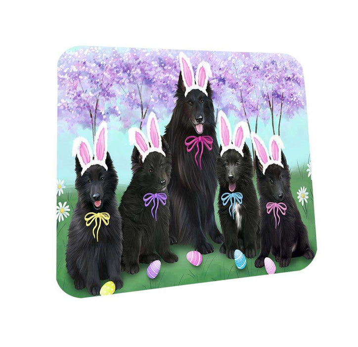 Belgian Shepherds Dog Easter Holiday Coasters Set of 4 CST49090