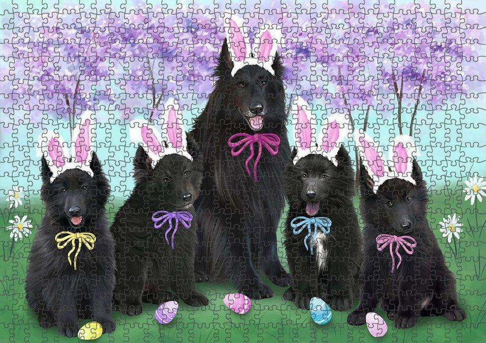 Belgian Shepherds Dog Easter Holiday Puzzle with Photo Tin PUZL49959