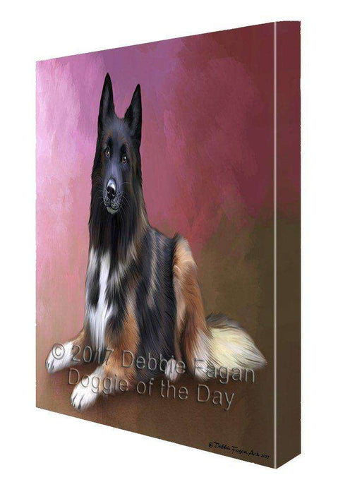 Belgian Tervuren Dog Painting Printed on Canvas Wall Art
