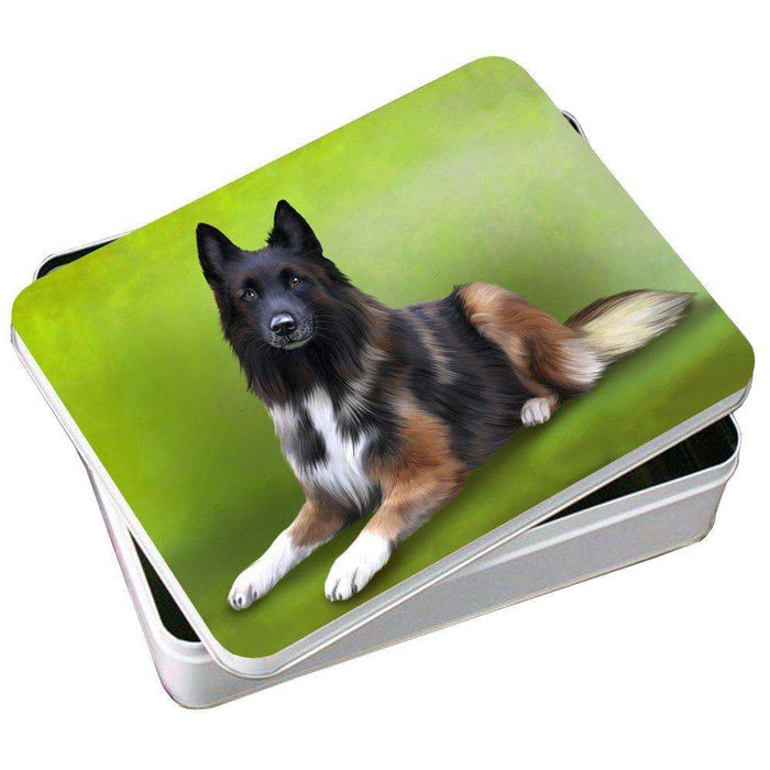 Belgian Tervuren Dog Photo Storage Tin