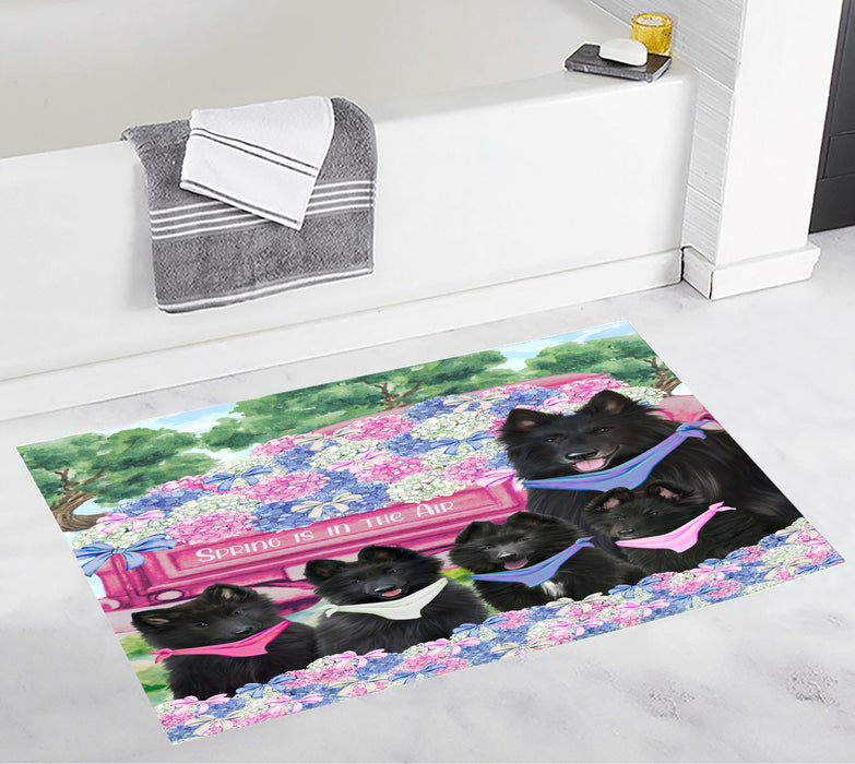 Belgian Shepherd Bath Mat: Explore a Variety of Designs, Custom, Personalized, Non-Slip Bathroom Floor Rug Mats, Gift for Dog and Pet Lovers