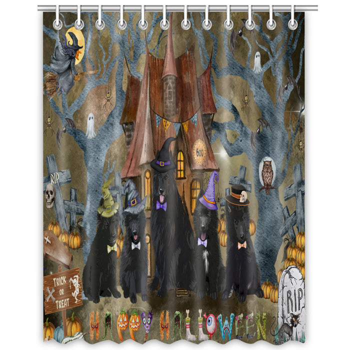 Belgian Shepherd Shower Curtain, Custom Bathtub Curtains with Hooks for Bathroom, Explore a Variety of Designs, Personalized, Gift for Pet and Dog Lovers