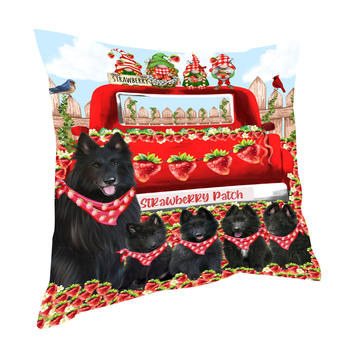 Belgian Shepherd Pillow: Cushion for Sofa Couch Bed Throw Pillows, Personalized, Explore a Variety of Designs, Custom, Pet and Dog Lovers Gift