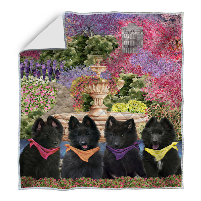 Belgian Shepherd Bed Quilt, Explore a Variety of Designs, Personalized, Custom, Bedding Coverlet Quilted, Pet and Dog Lovers Gift