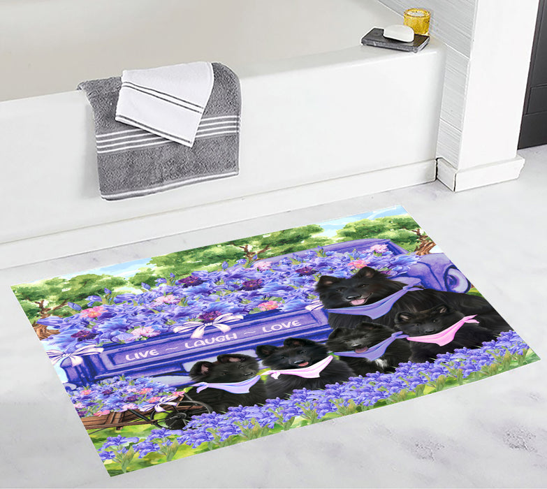 Belgian Shepherd Bath Mat: Explore a Variety of Designs, Custom, Personalized, Anti-Slip Bathroom Rug Mats, Gift for Dog and Pet Lovers