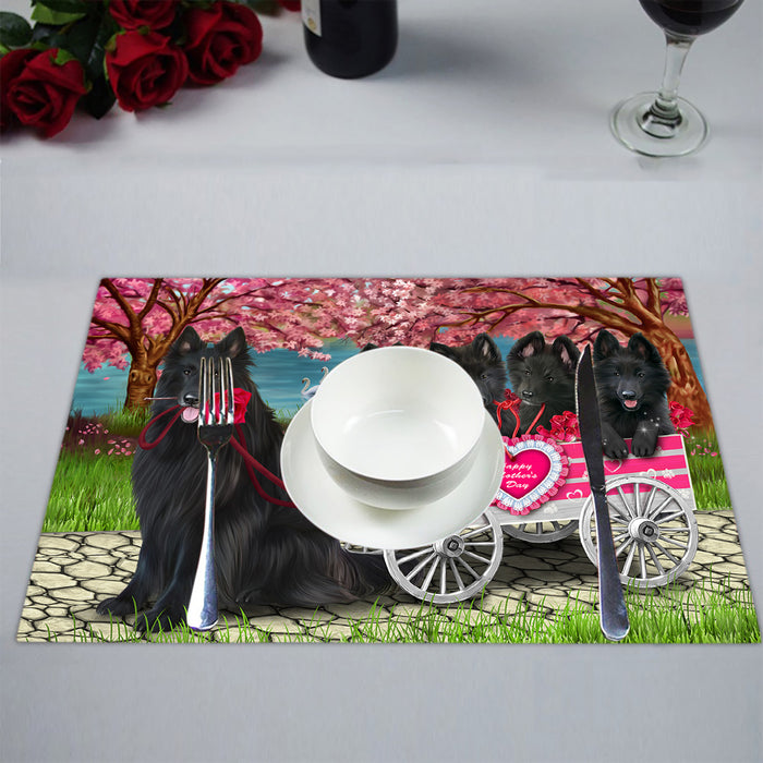I Love Belgian Shepherd Dogs in a Cart Placemat
