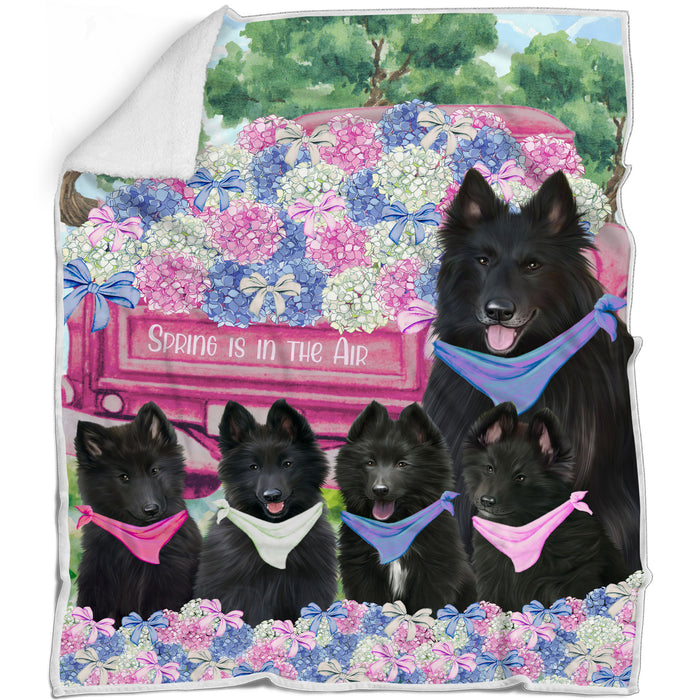 Belgian Shepherd Blanket: Explore a Variety of Personalized Designs, Bed Cozy Sherpa, Fleece and Woven, Custom Dog Gift for Pet Lovers
