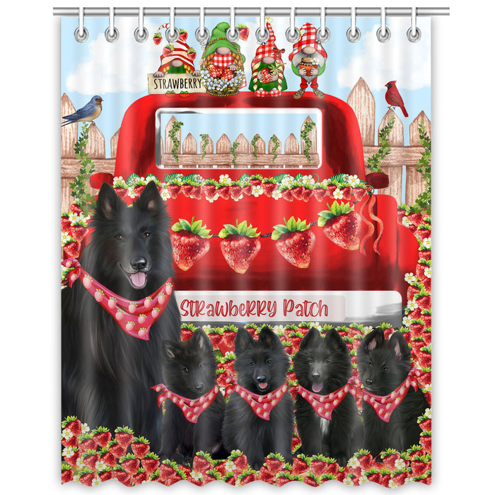 Belgian Shepherd Shower Curtain, Explore a Variety of Custom Designs, Personalized, Waterproof Bathtub Curtains with Hooks for Bathroom, Gift for Dog and Pet Lovers