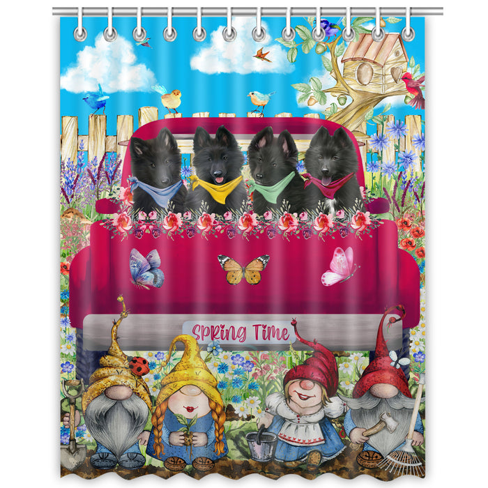 Belgian Shepherd Shower Curtain: Explore a Variety of Designs, Bathtub Curtains for Bathroom Decor with Hooks, Custom, Personalized, Dog Gift for Pet Lovers