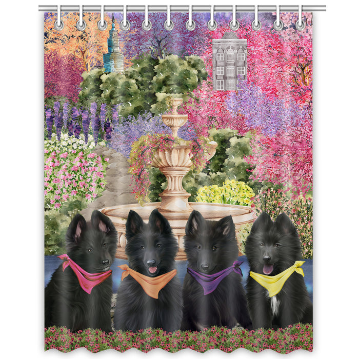 Belgian Shepherd Shower Curtain: Explore a Variety of Designs, Personalized, Custom, Waterproof Bathtub Curtains for Bathroom Decor with Hooks, Pet Gift for Dog Lovers