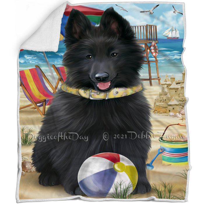 Pet Friendly Beach Belgian Shepherd Dog Blanket BLNKT52572