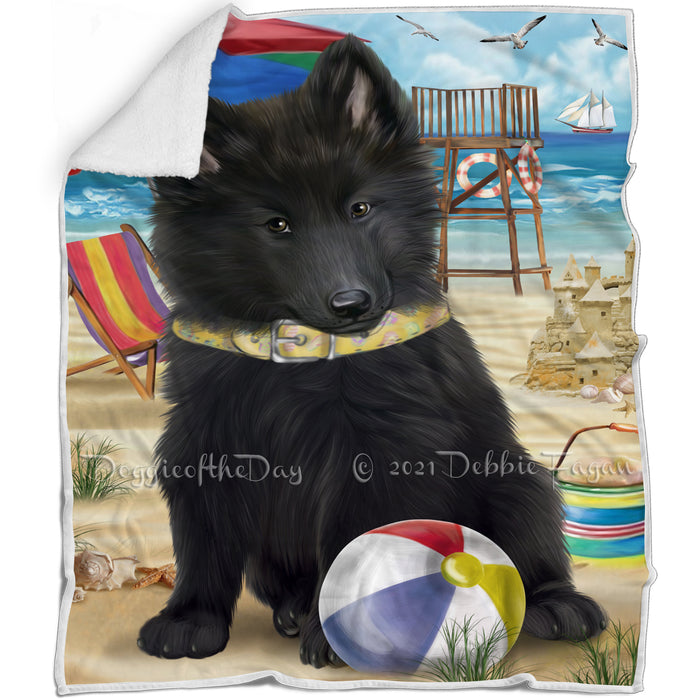 Pet Friendly Beach Belgian Shepherd Dog Blanket BLNKT52590