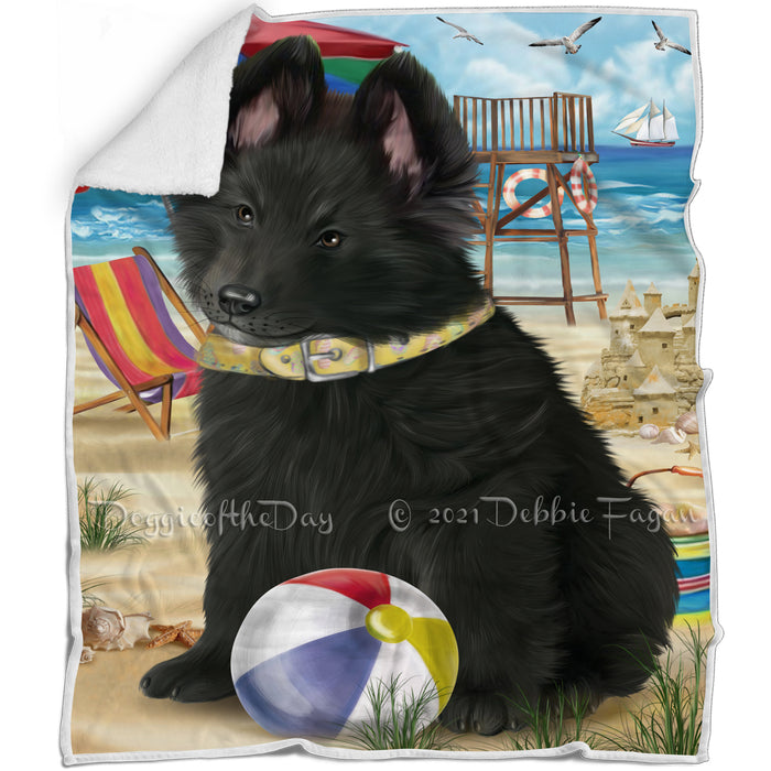 Pet Friendly Beach Belgian Shepherd Dog Blanket BLNKT52599