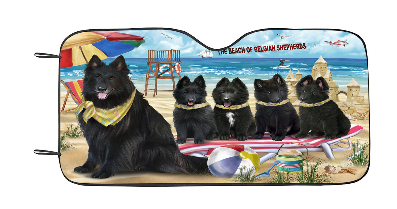 Pet Friendly Beach Belgian Shepherd Dogs Car Sun Shade
