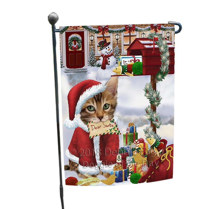 Bengal Cat Dear Santa Letter Christmas Holiday Mailbox Garden Flag GFLG53583