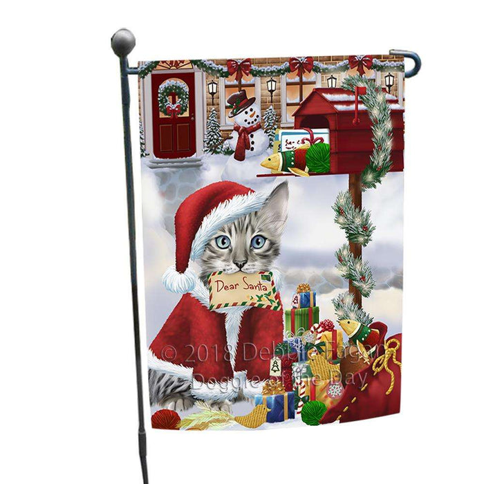 Bengal Cat Dear Santa Letter Christmas Holiday Mailbox Garden Flag GFLG53584