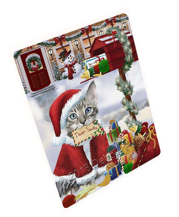 Bengal Cat Dear Santa Letter Christmas Holiday Mailbox Large Refrigerator / Dishwasher Magnet RMAG82014