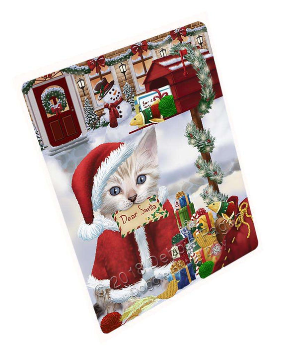 Bengal Cat Dear Santa Letter Christmas Holiday Mailbox Large Refrigerator / Dishwasher Magnet RMAG82020