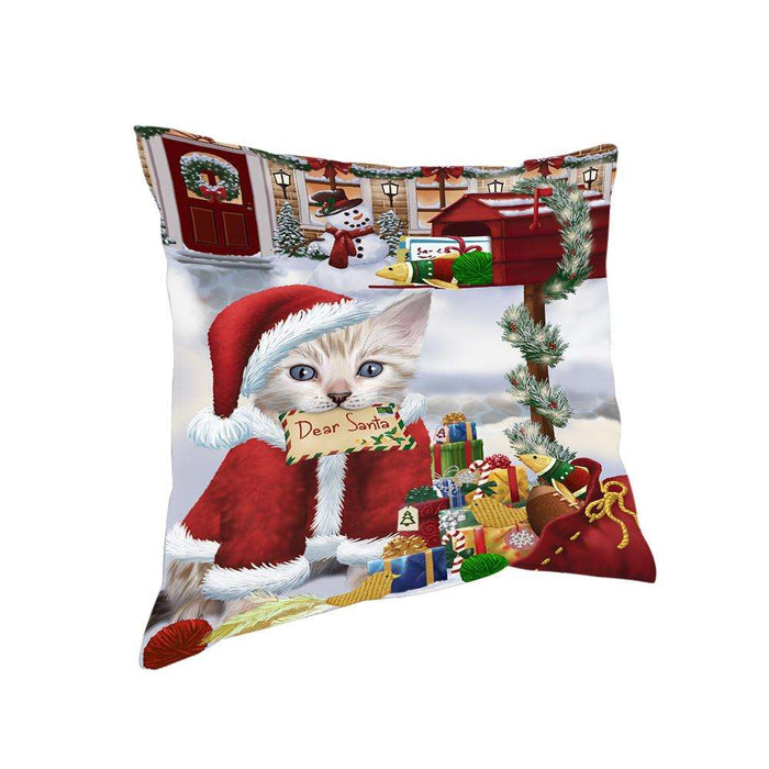 Bengal Cat Dear Santa Letter Christmas Holiday Mailbox Pillow PIL70716