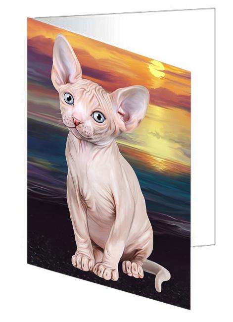 Bengal Cat Handmade Artwork Assorted Pets Greeting Cards and Note Cards with Envelopes for All Occasions and Holiday Seasons GCD62315
