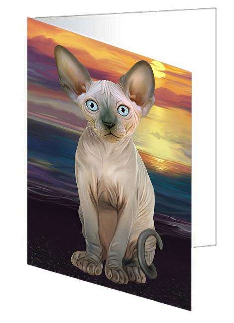 Bengal Cat Handmade Artwork Assorted Pets Greeting Cards and Note Cards with Envelopes for All Occasions and Holiday Seasons GCD62324