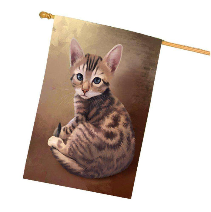 Bengal Cat House Flag