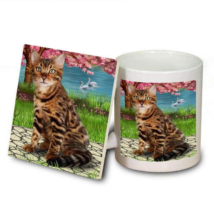 Bengal Cat Mug and Coaster Set MUC52739