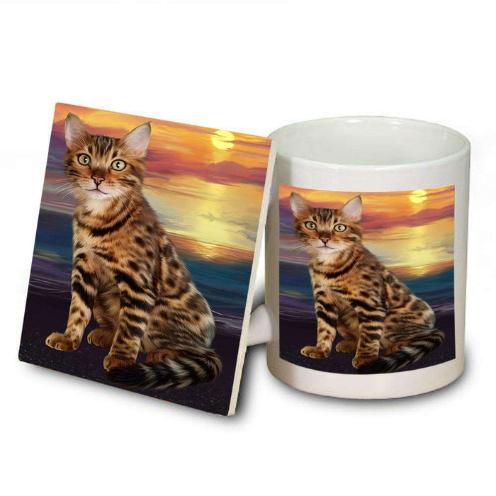 Bengal Cat Mug and Coaster Set MUC52754