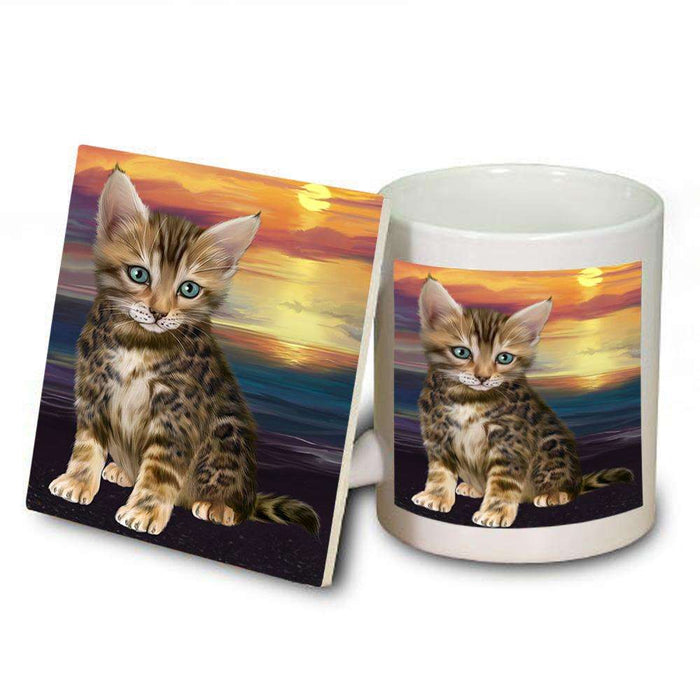 Bengal Cat Mug and Coaster Set MUC52755