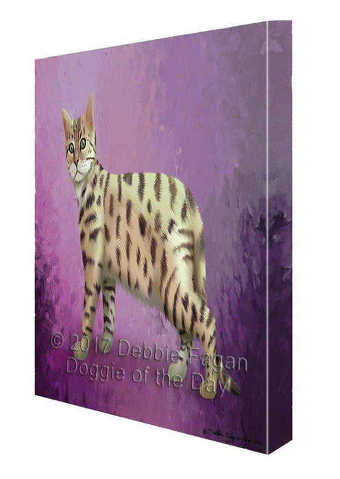 Bengal Cat Painting Printed on Canvas Wall Art