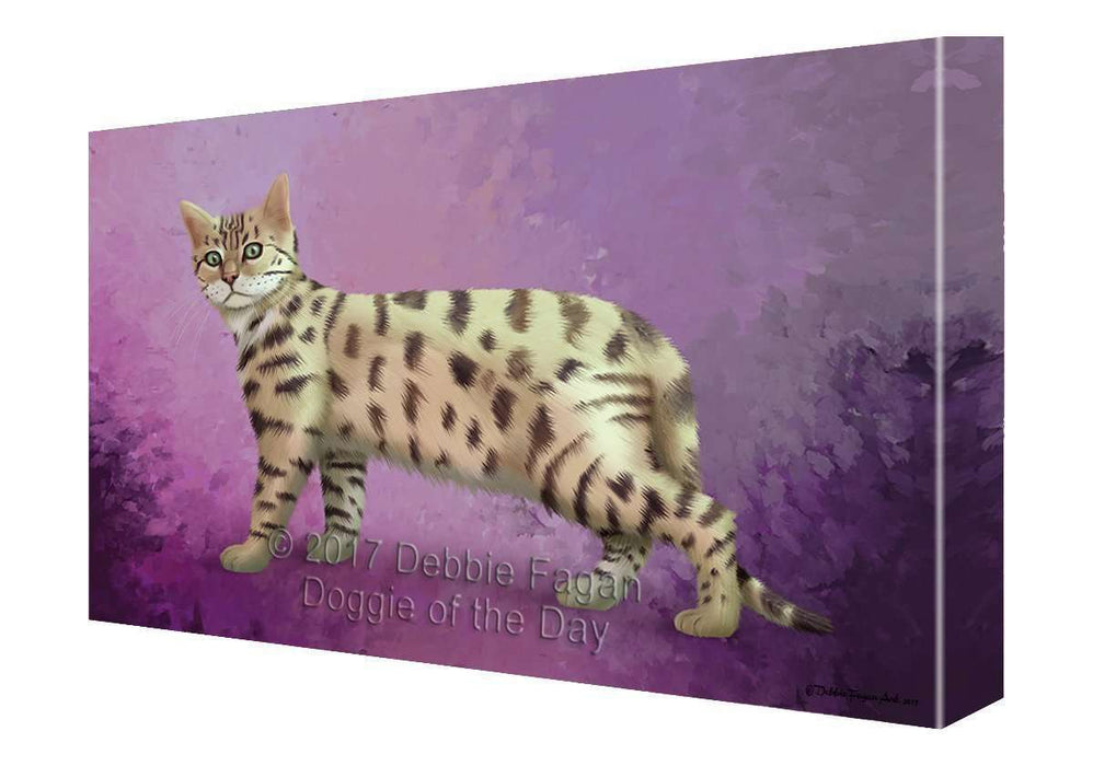 Bengal Cat Painting Printed on Canvas Wall Art