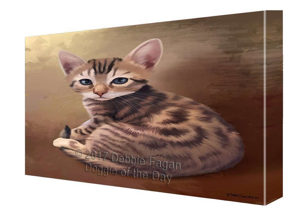 Bengal Cat Painting Printed on Canvas Wall Art