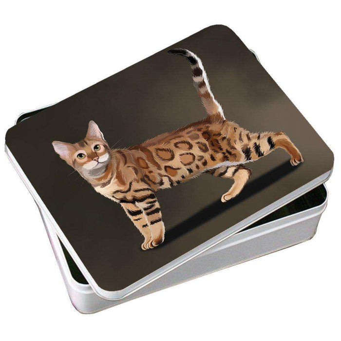 Bengal Cat Photo Storage Tin